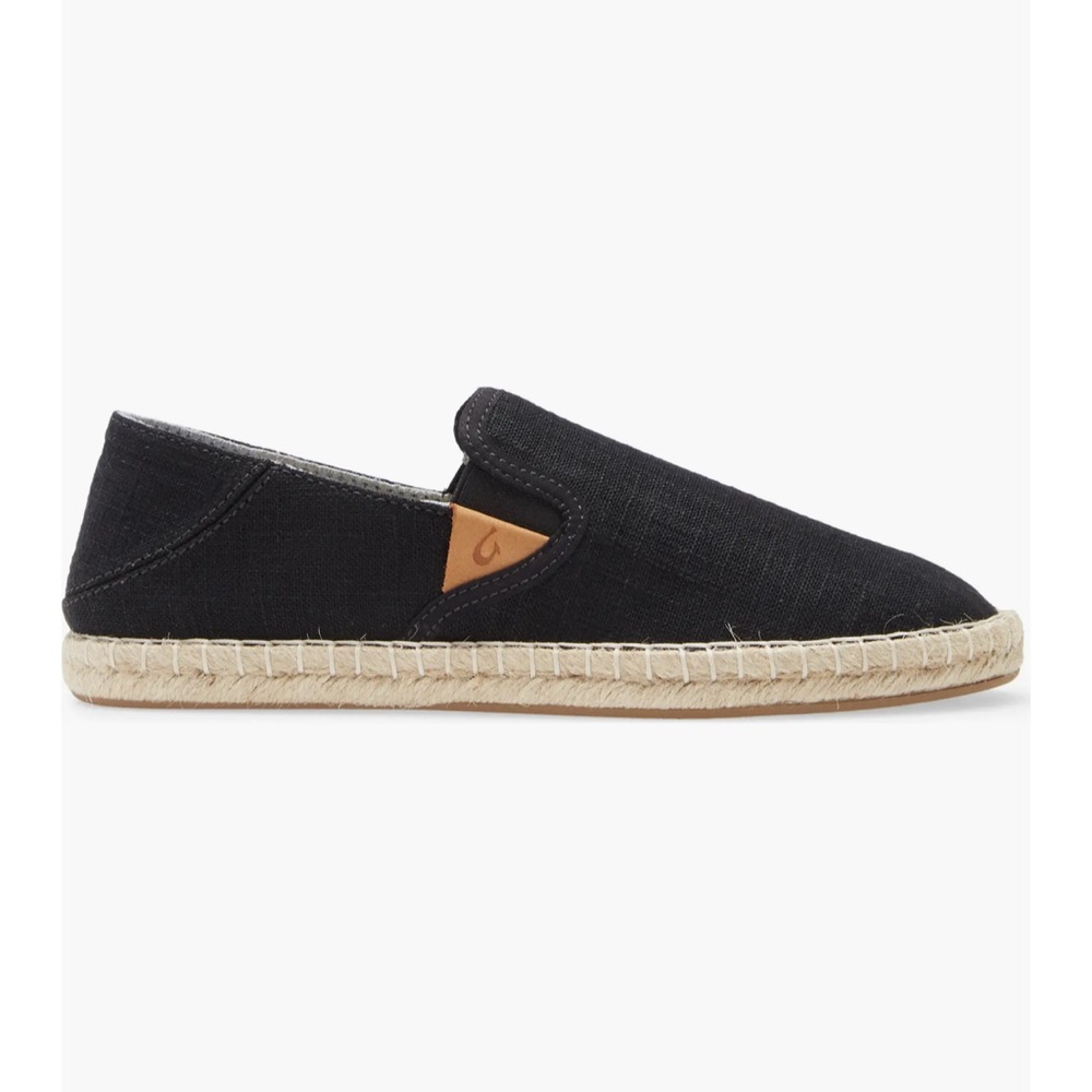 Olukai Kaula Pa'a Kapa Convertible Espadrille Black Espadrilles Size 8.5